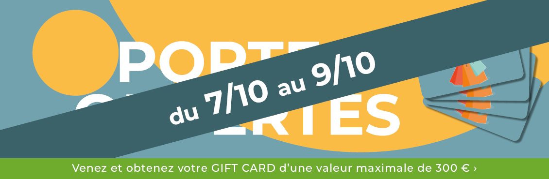 Venez et obtenez votre GIFT CARD d'une valeur maximale de 300 €
