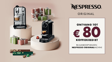 Nespresso - Tot €80 koffiekrediet
