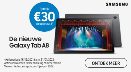 Samsung Galaxy Tab A8 - €30 cashback
