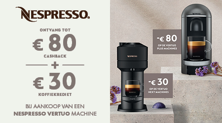 Nespresso - Koffiekrediet en cashback
