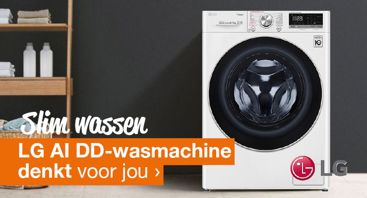 Slim wassen LG AI DD-wasmachine denkt voor jou