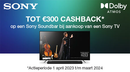 Sony - Tot €300 cashback