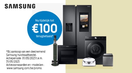 Samsung - Tot €100 cashback